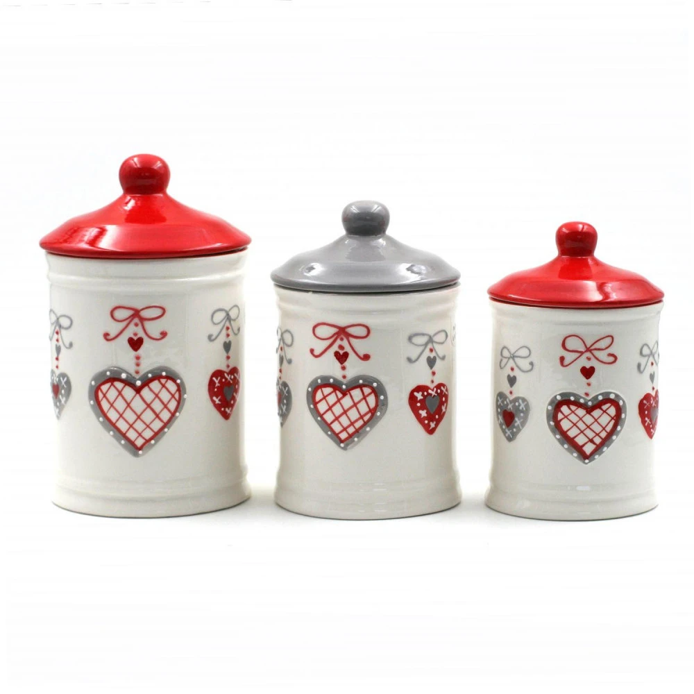 3 Pots à Condiments - Peint à La Main – Image 2