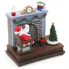 Accessoire De Déco Musical Et Lumineux - Père Noël Et Se Cheminée