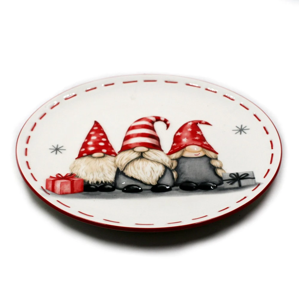 Assiette Céramique - Lutins Nordiques - 20 Cm – Image 2