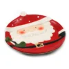Assiette Relief Père Noël En Céramique 22 Cm