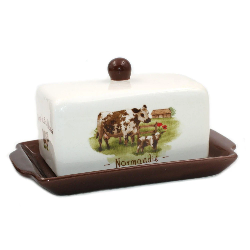 Beurrier En Faience La Ferme Du Pré Fleuri