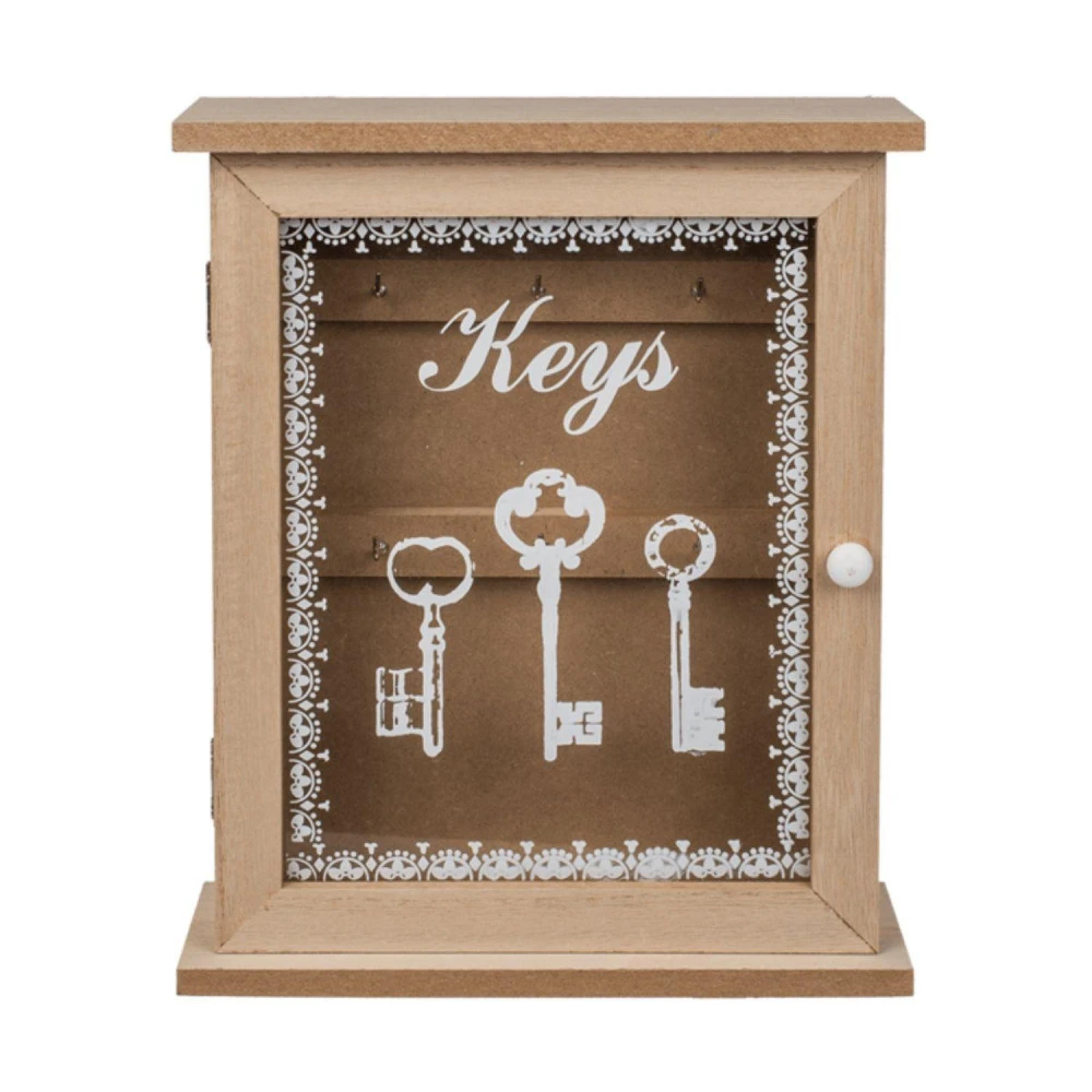 Boite à Clés En Bois - 22 X 27 Cm