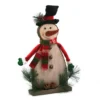 Bonhomme De Neige Déco De Noël En Bois 40 Cm