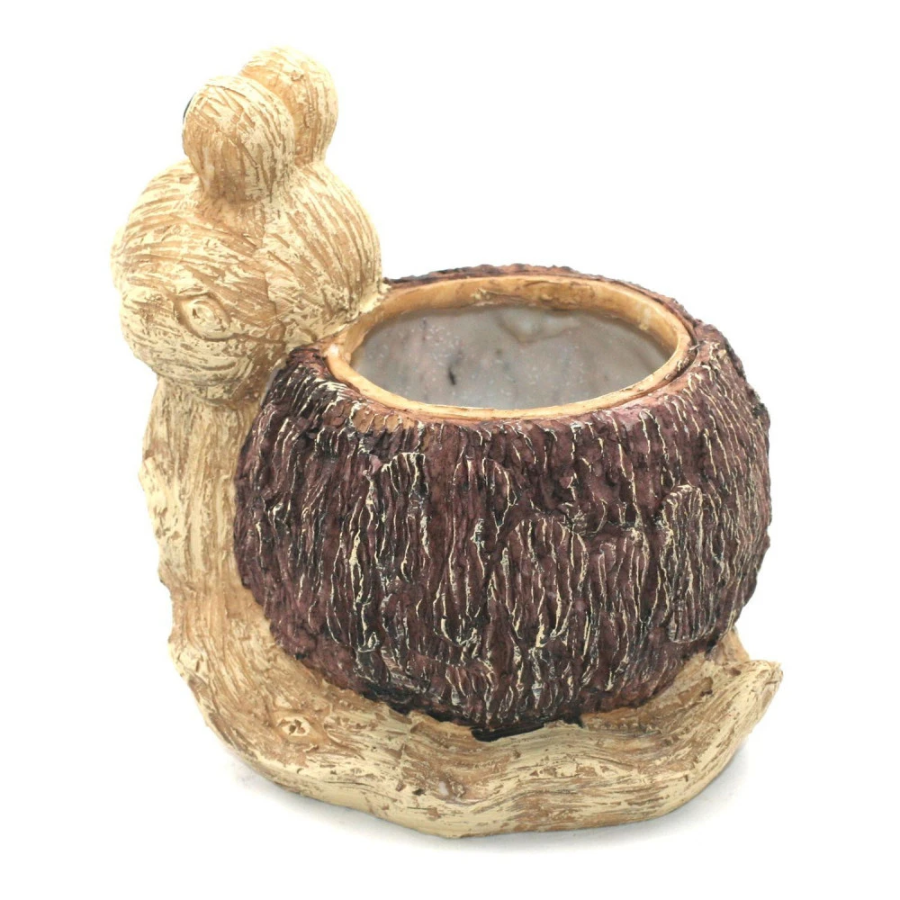 Cache Pot Effet Bois - Escargot – Image 2