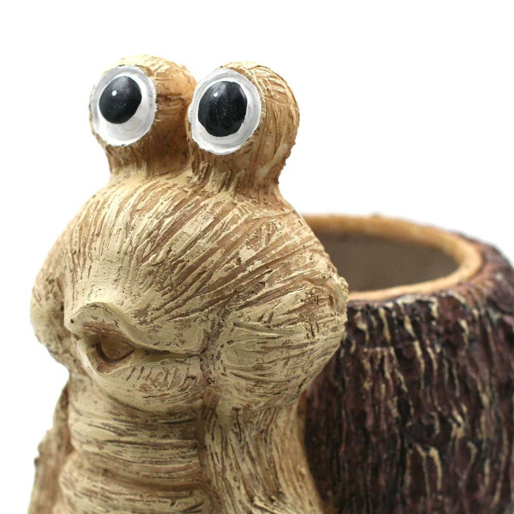 Cache Pot Effet Bois - Escargot – Image 3