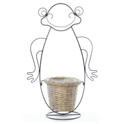 Cache Pot Grenouille - Métal - 75 Cm