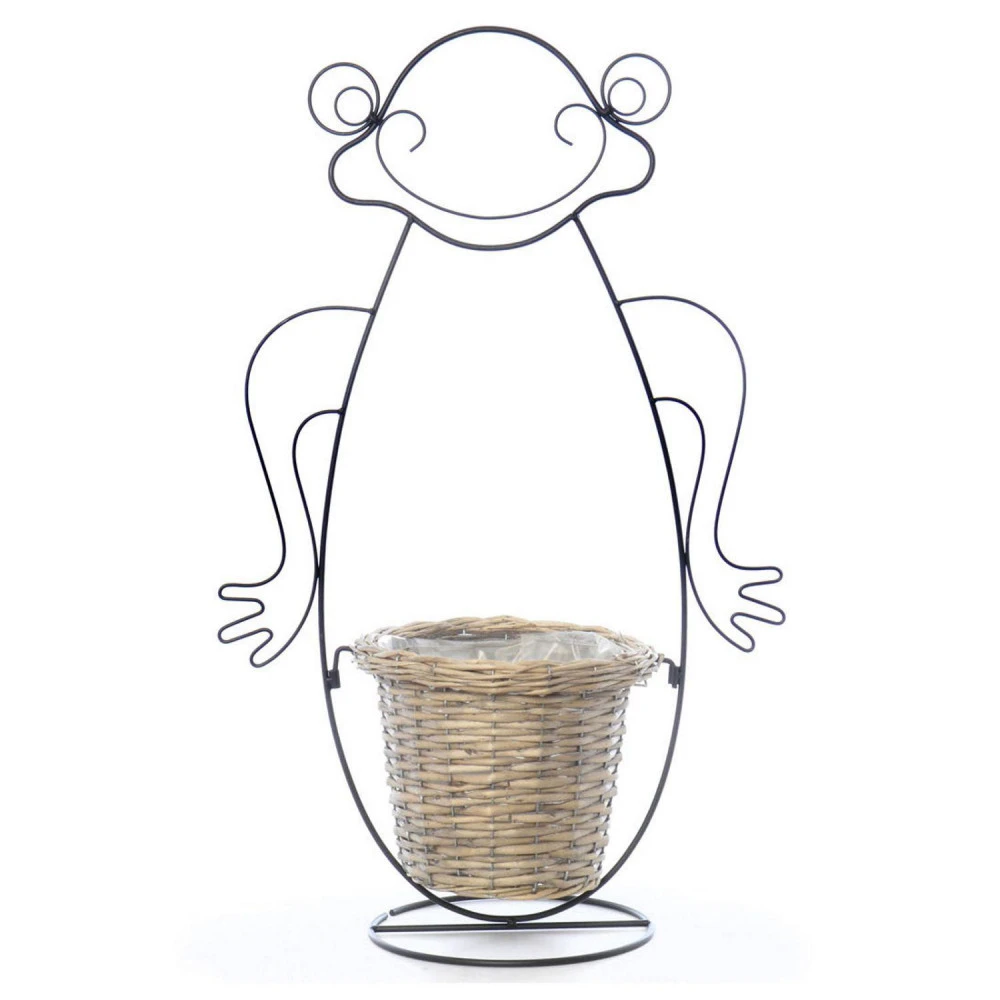 Cache Pot Grenouille - Métal - 75 Cm