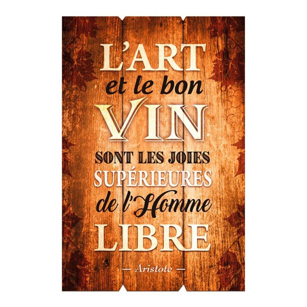 Cadre Citation Aristote Sur L'art Et Le Vin