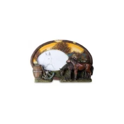 Cadre Photo Oval Chevaux