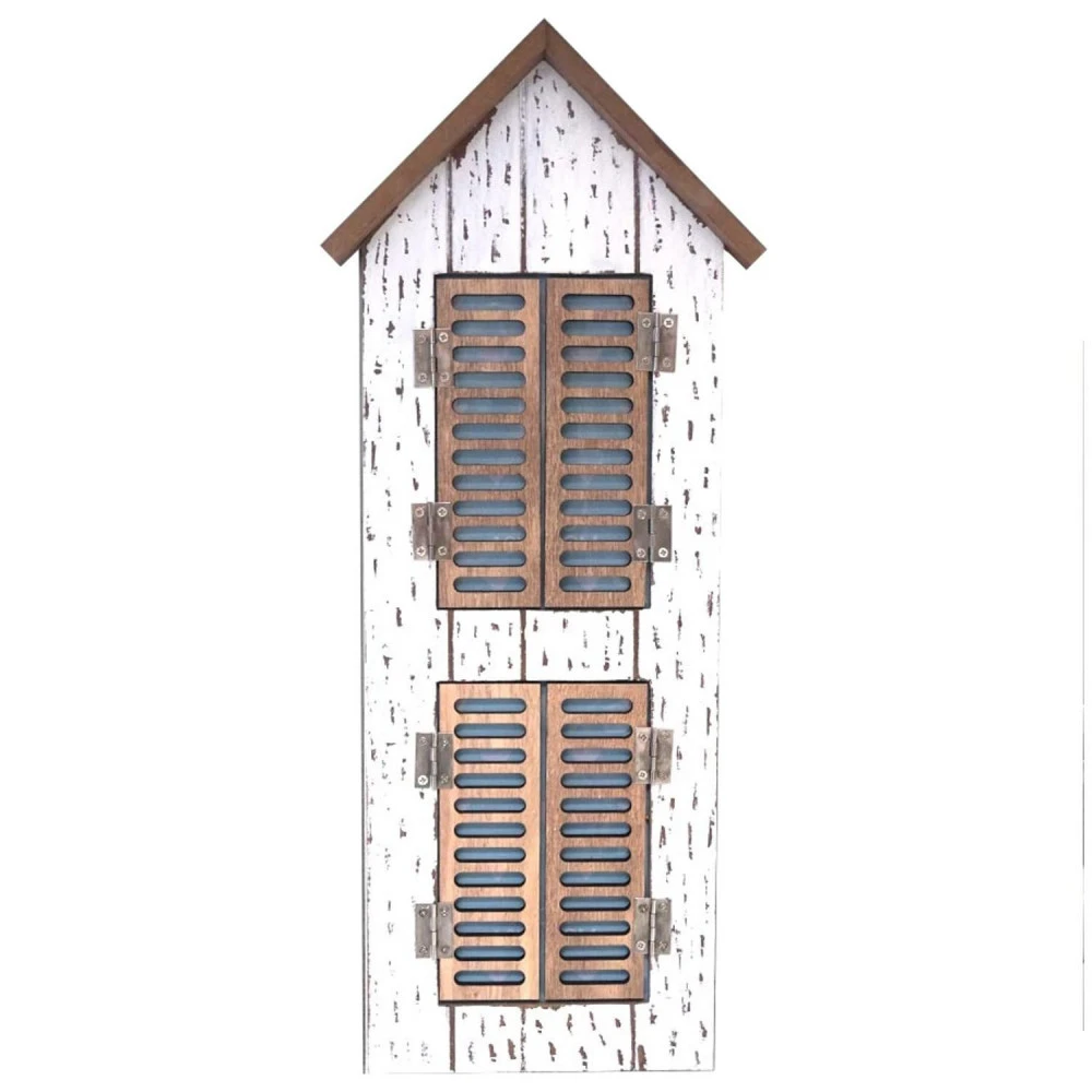 Cadre Photo Volet Maisonnette Blanche 2 Photo 18.5 X 44 Cm – Image 2