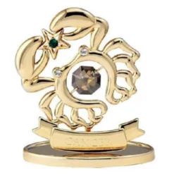 Cancer - Signe Du Zodiaque Doré - Crystocraft