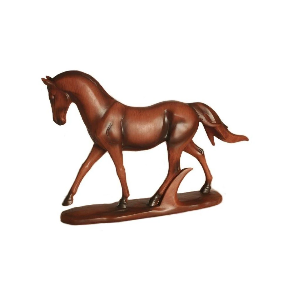 Cheval Au Trot Imitation Bois – Image 5