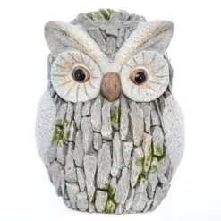 Chouette Déco De Jardin - Imitation Pierre