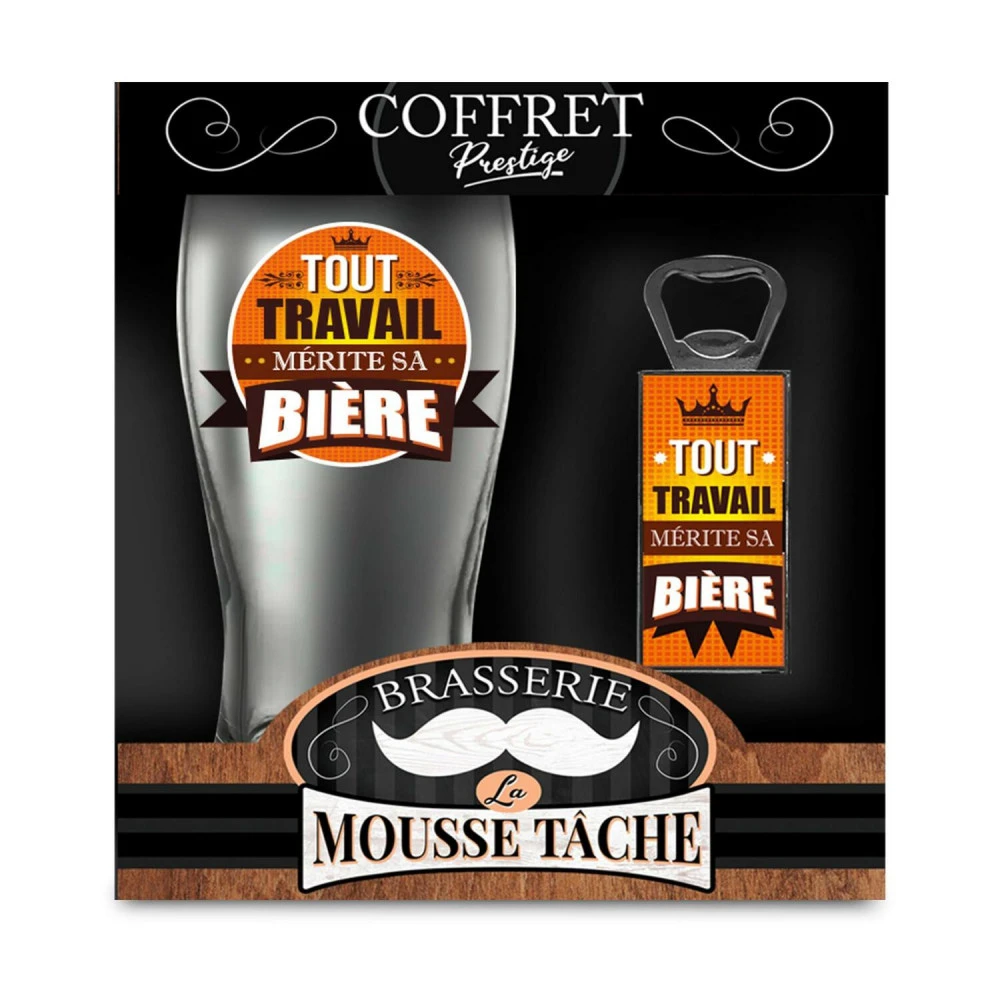 Coffret Bière Et Décapsuleur - Tout Travail Mérite Sa Bière – Image 3