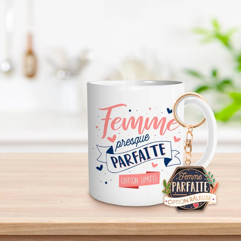Coffret Mug Et Porte Clés - Femme Parfaite – Image 2