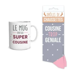 Coffret Mug Et Chaussettes - Cousine
