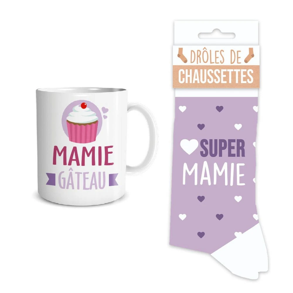 Coffret Mug Et Chaussettes - Mamie – Image 3