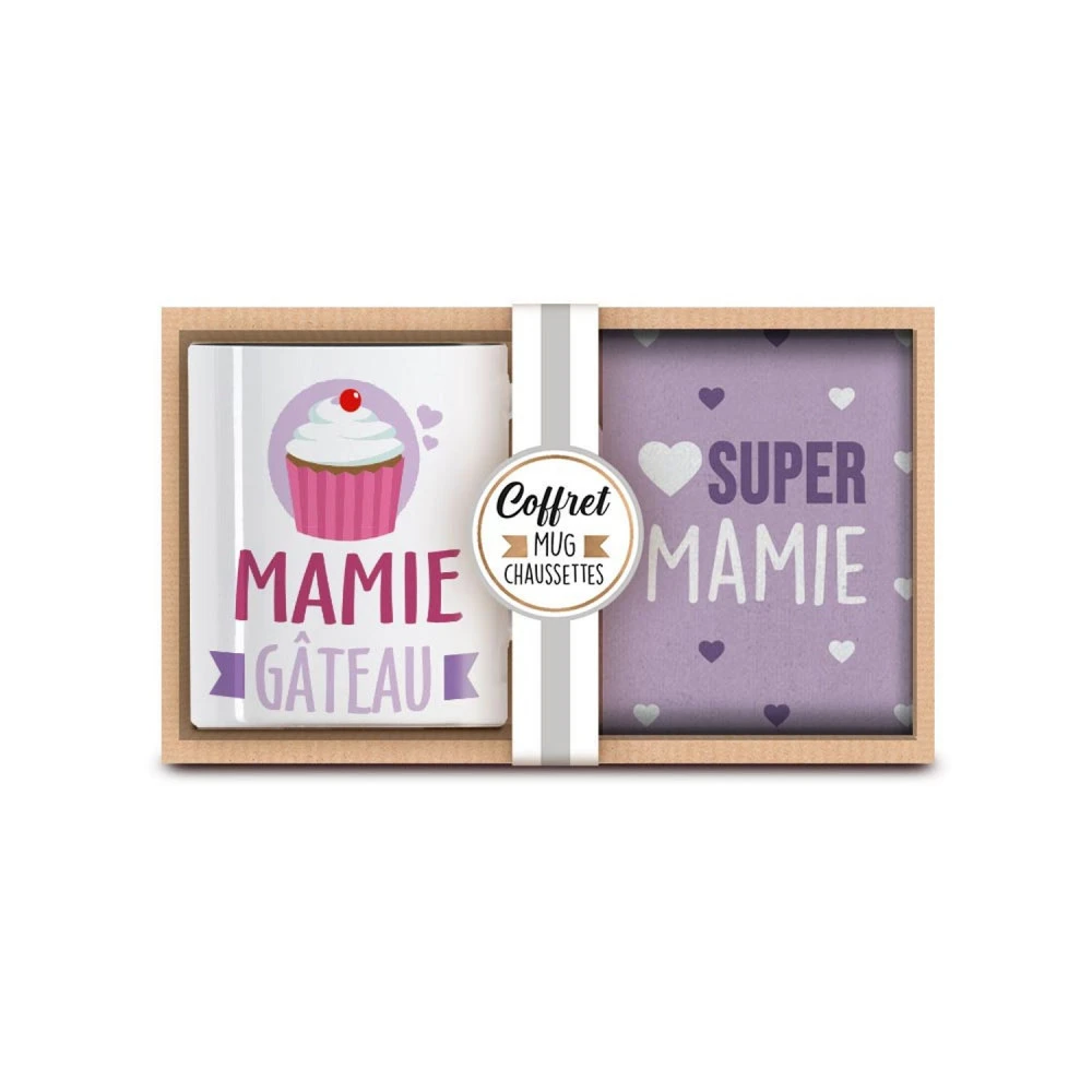Coffret Mug Et Chaussettes - Mamie