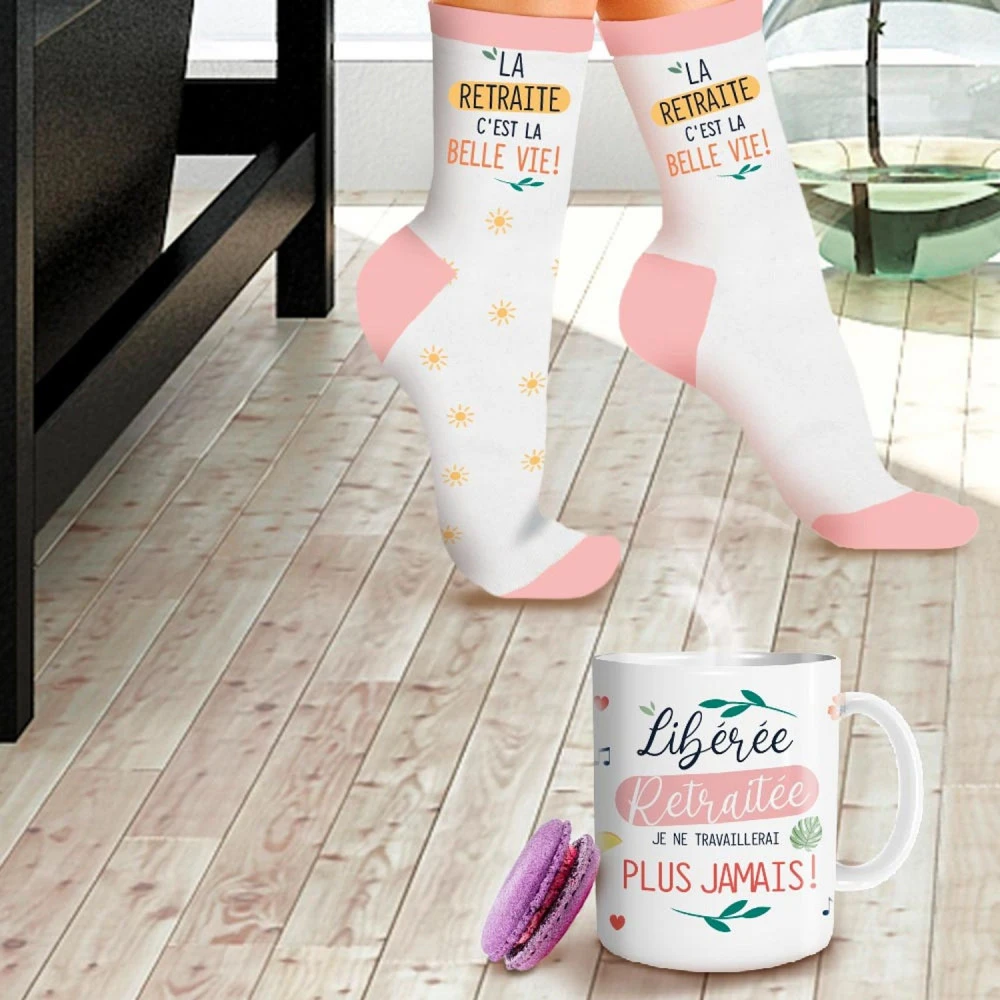 Coffret Mug Et Chaussettes - Retraite Femme – Image 2