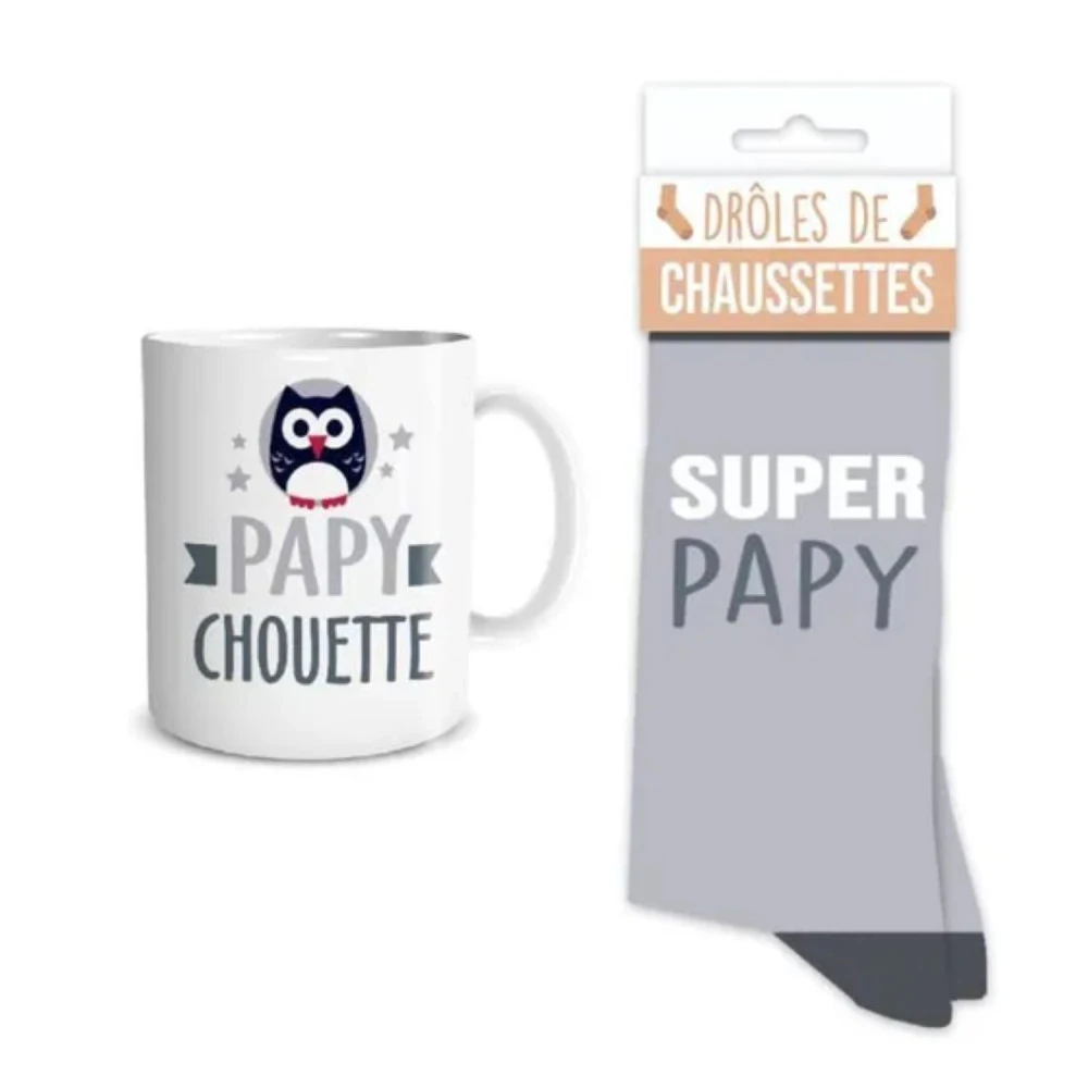 Coffret Mug Et Chaussettes Super Papy – Image 2