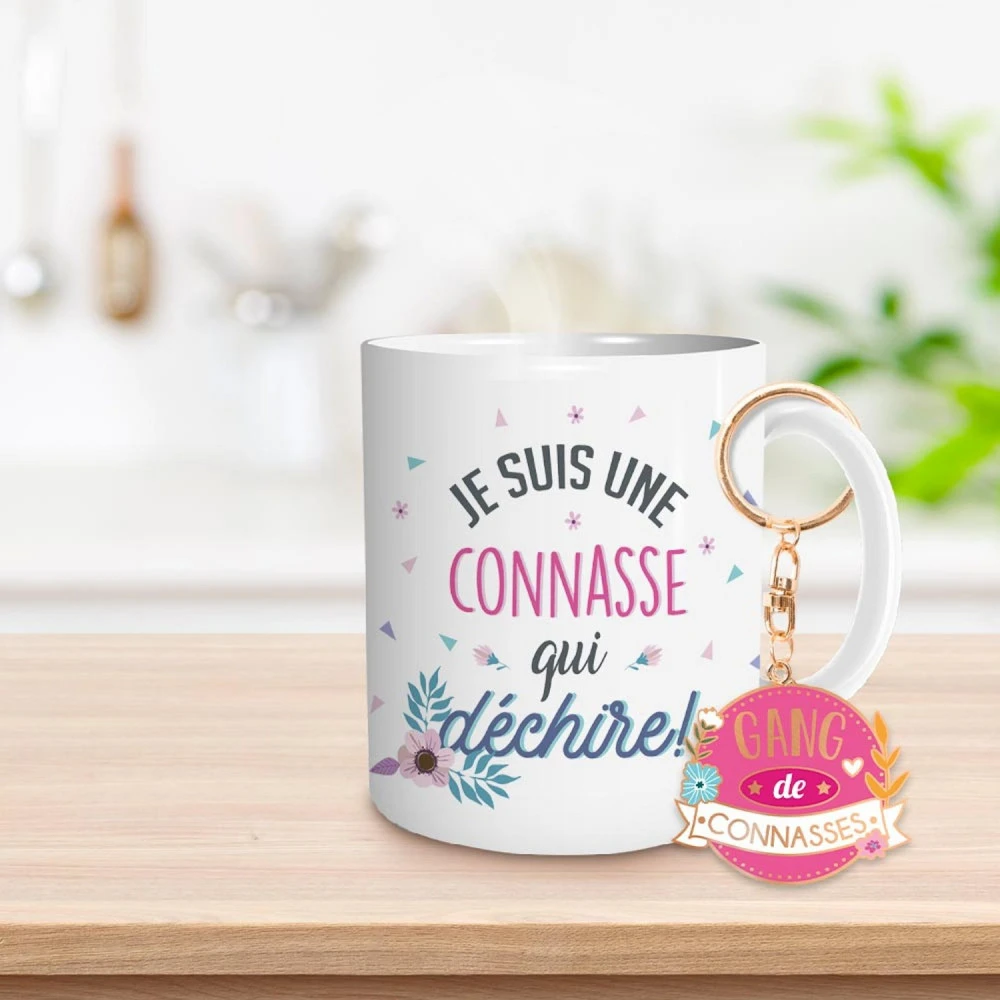 Coffret Mug Et Porte Clés - Connasse – Image 2