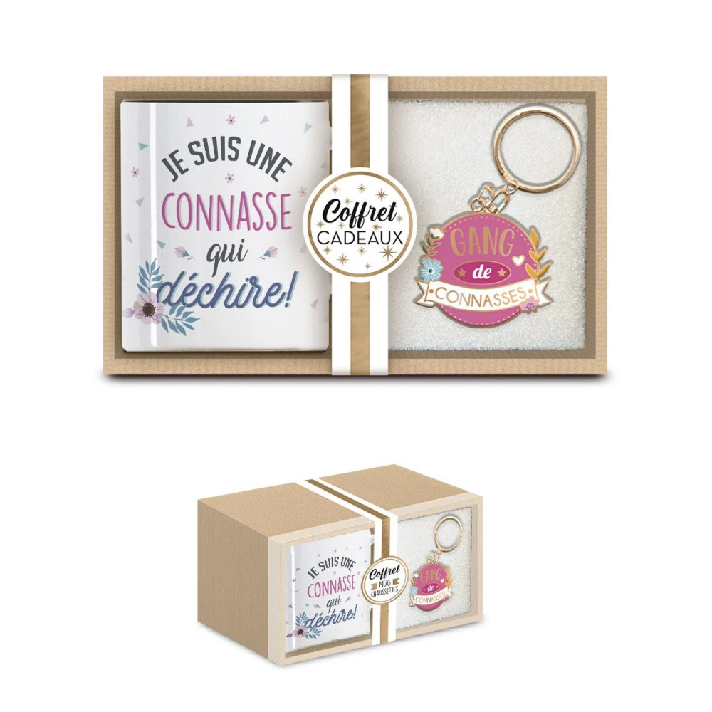 Coffret Mug Et Porte Clés - Connasse – Image 3