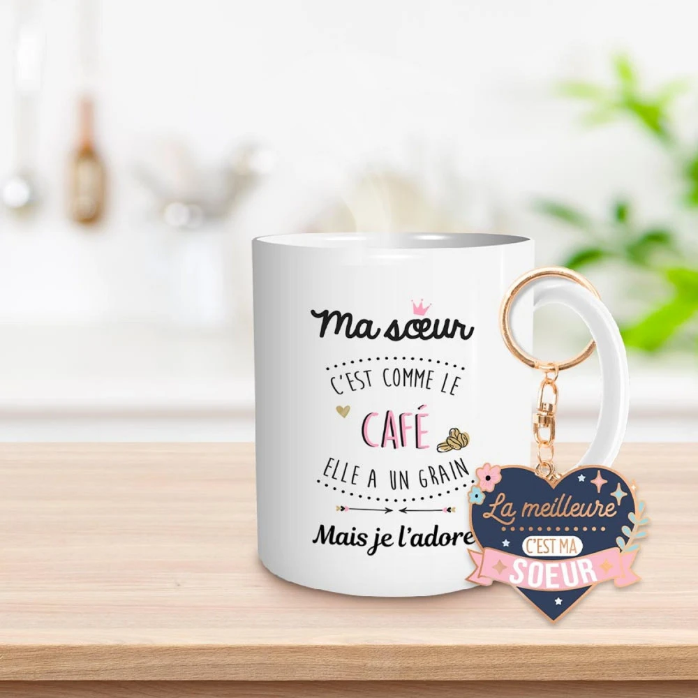 Coffret Mug Et Porte Clés - Ma Soeur – Image 2