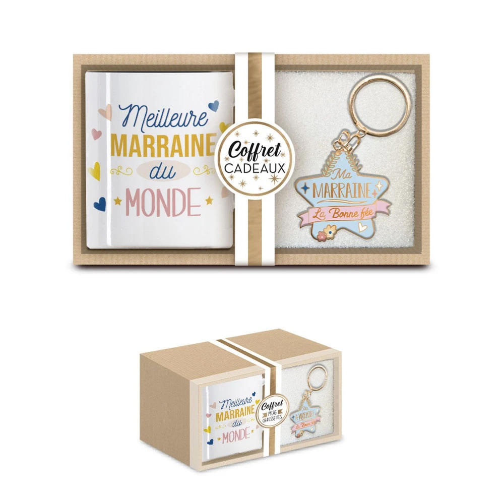 Coffret Mug Et Porte Clés - Marraine – Image 3