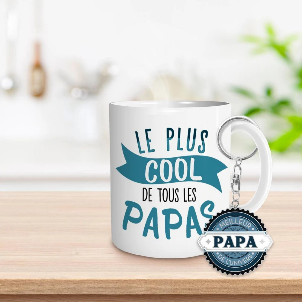 Coffret Mug Et Porte Clés - Papa Cool – Image 2