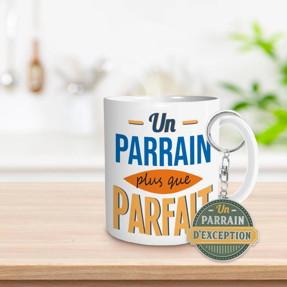 Coffret Mug Et Porte Clés - Parrain – Image 2