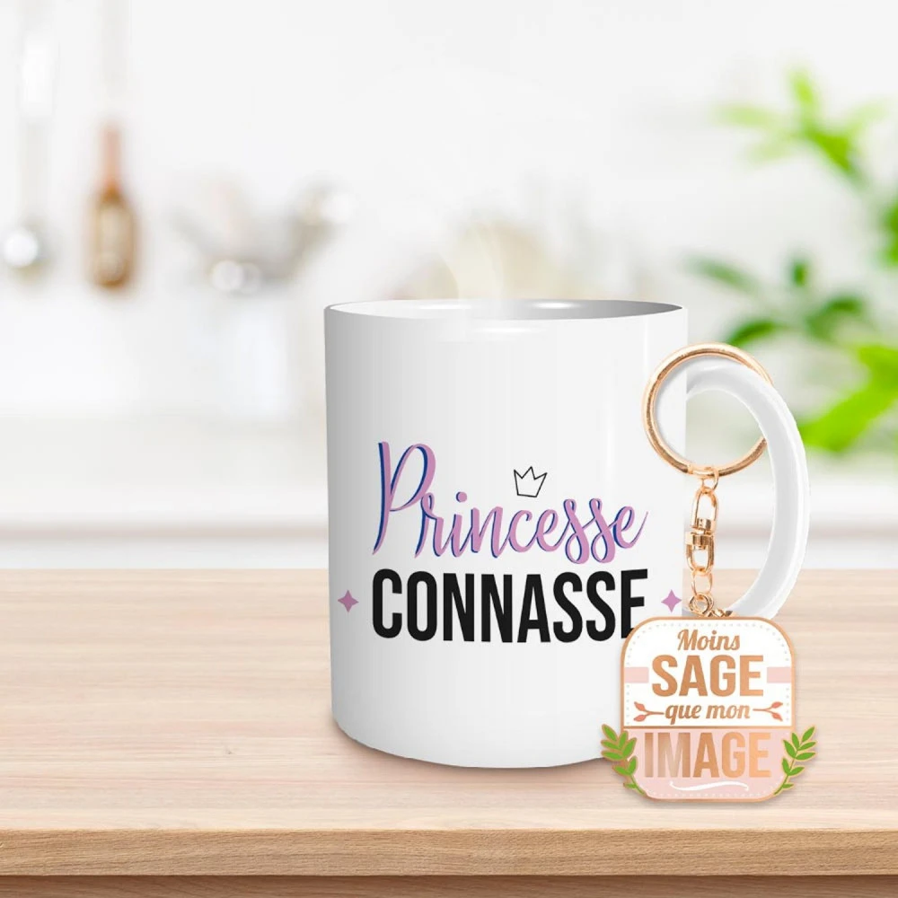 Coffret Mug Et Porte Clés - Princesse Connasse – Image 2
