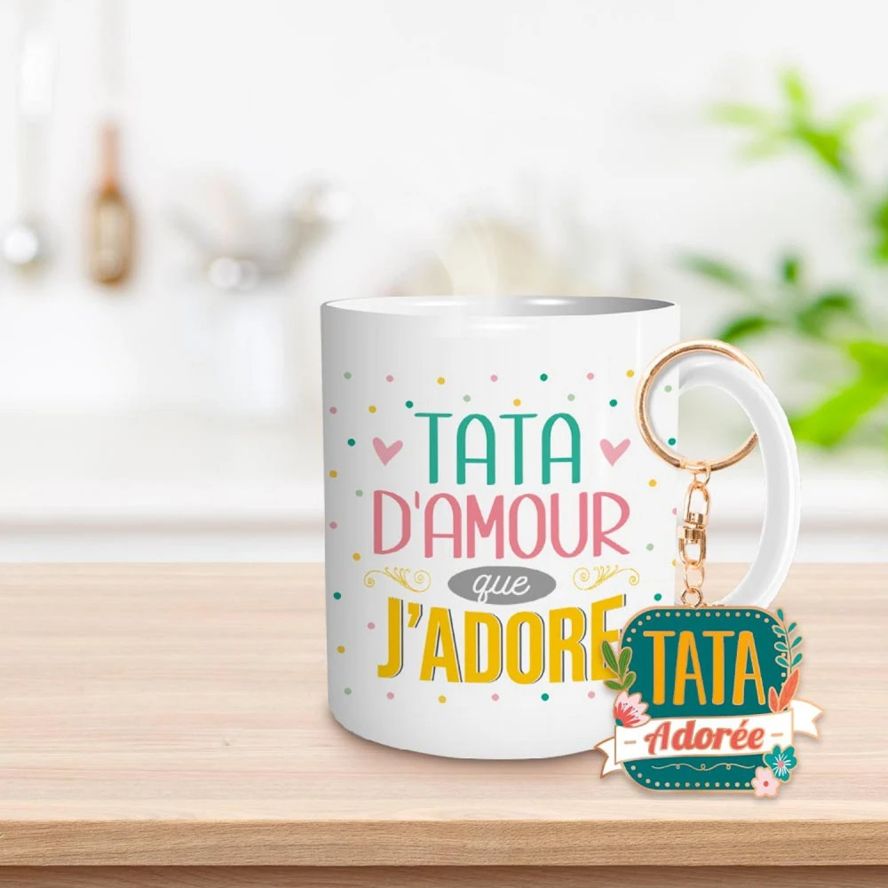 Coffret Mug Et Porte Clés - Tata – Image 2