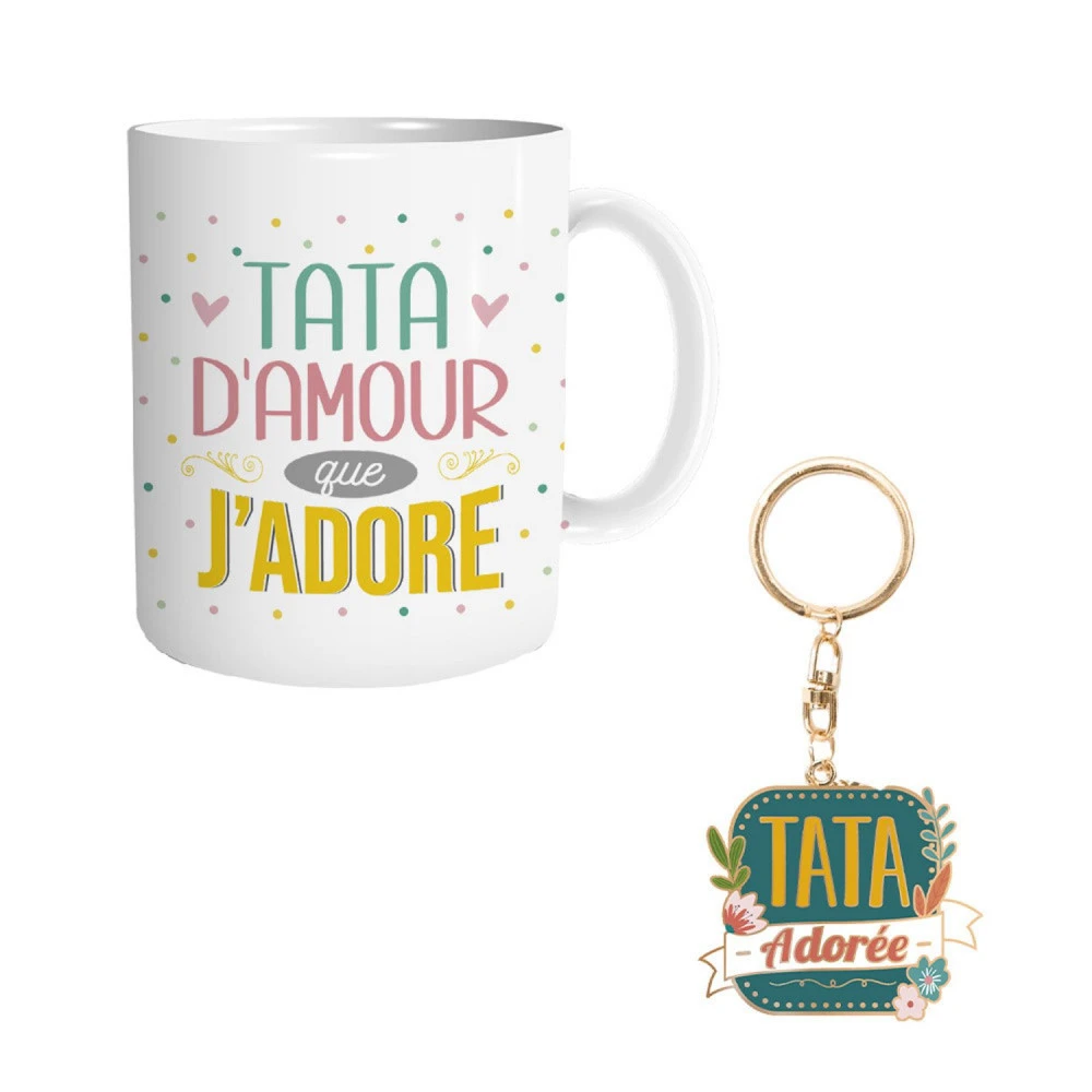 Coffret Mug Et Porte Clés - Tata