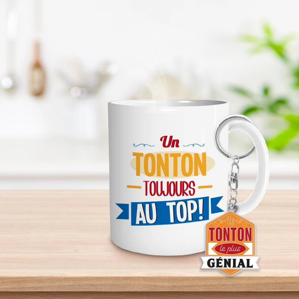 Coffret Mug Et Porte Clés - Tonton – Image 2