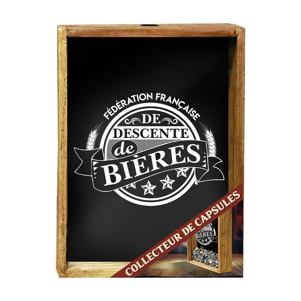 Collecteur De Capsules De Bières En Bois