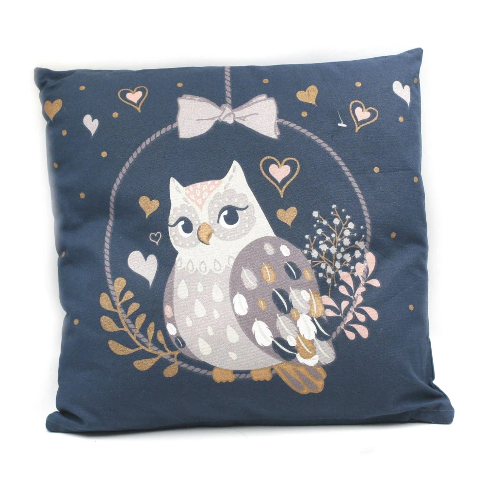 Coussin Chouette Olympia - 40 X 40 Cm
