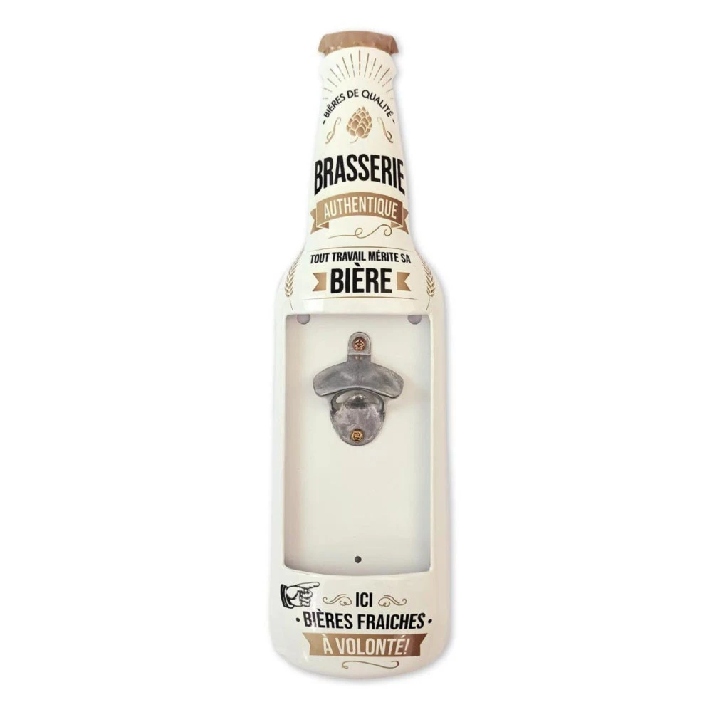 Décapsuleur Mural Bouteille Blanc – Image 2