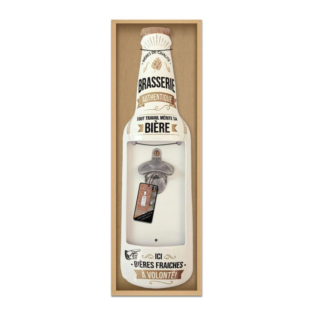 Décapsuleur Mural Bouteille Blanc