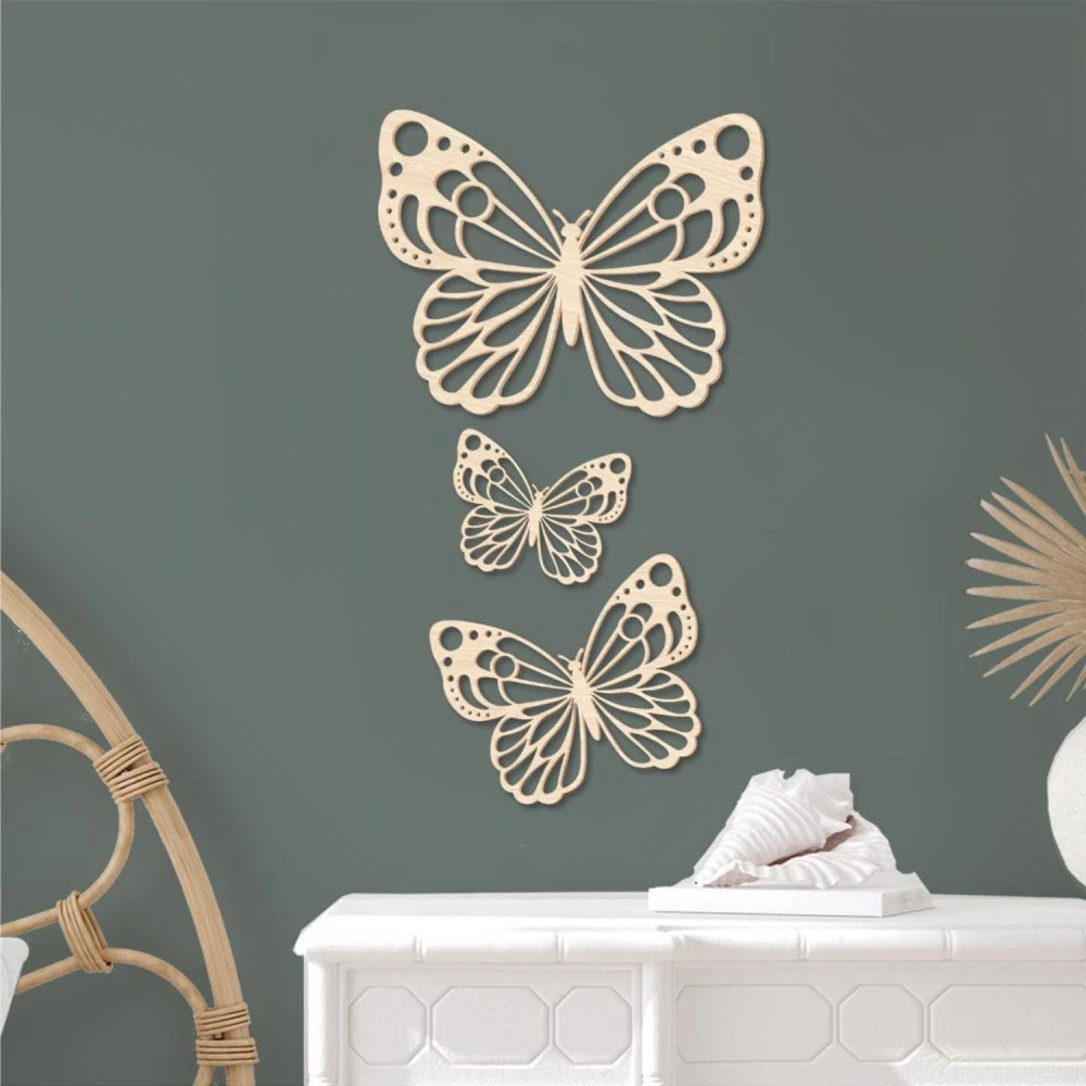 Déco En Bois - Papillons – Image 3