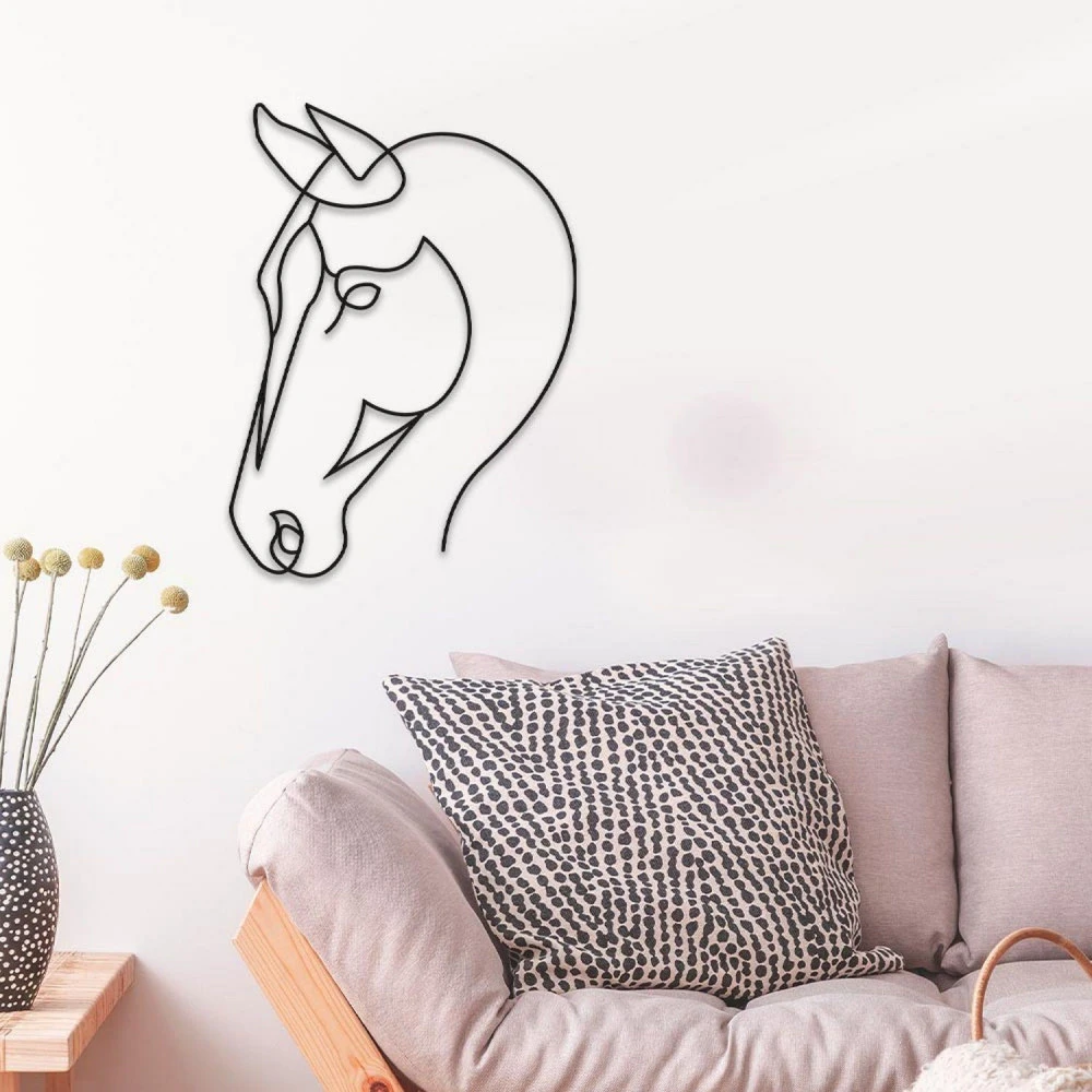 Déco Murale En Métal Cheval - 70 Cm – Image 2
