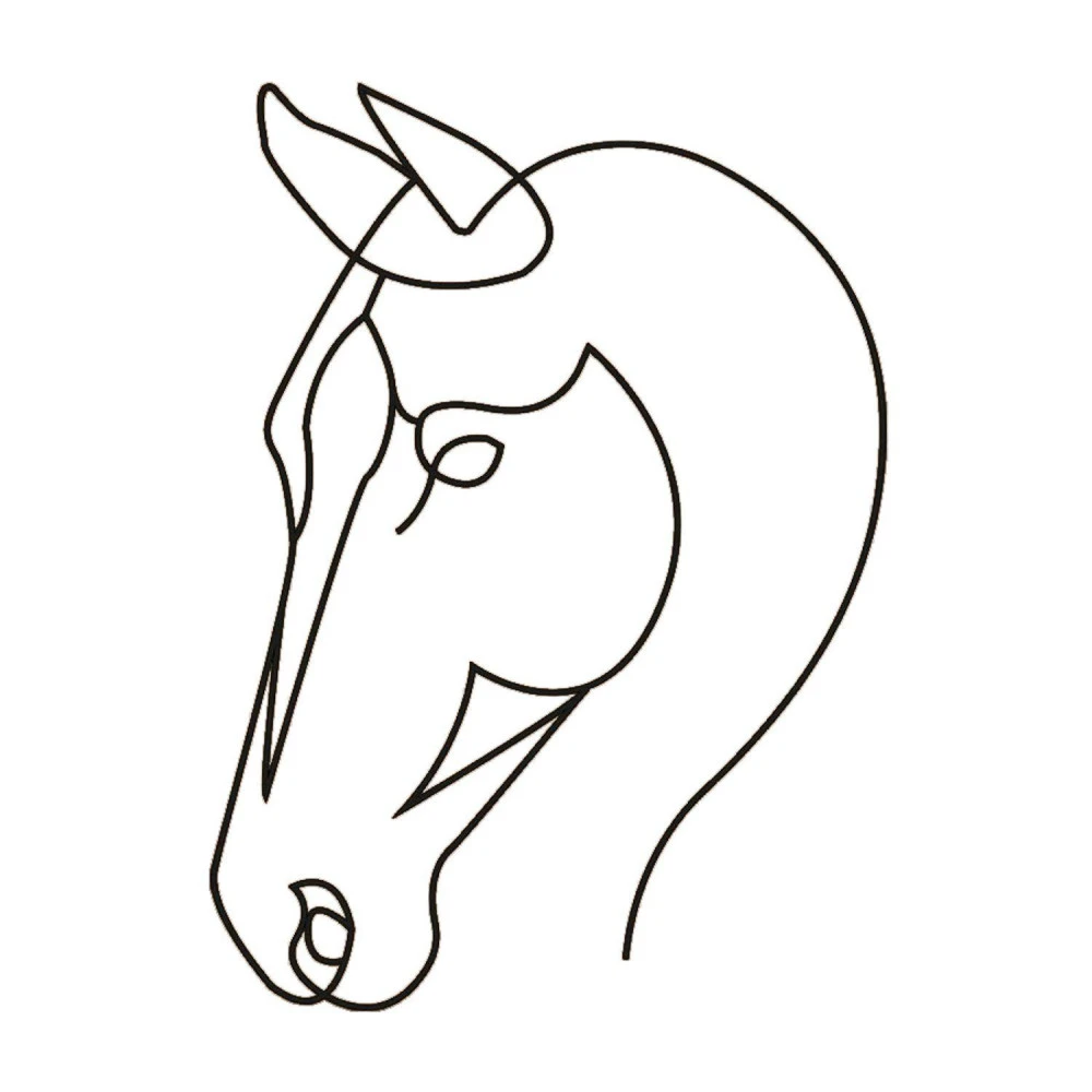 Déco Murale En Métal Cheval - 70 Cm