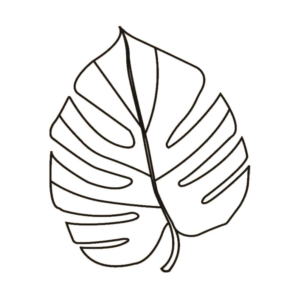 Déco Murale En Métal Feuille De Monstera - 70 Cm
