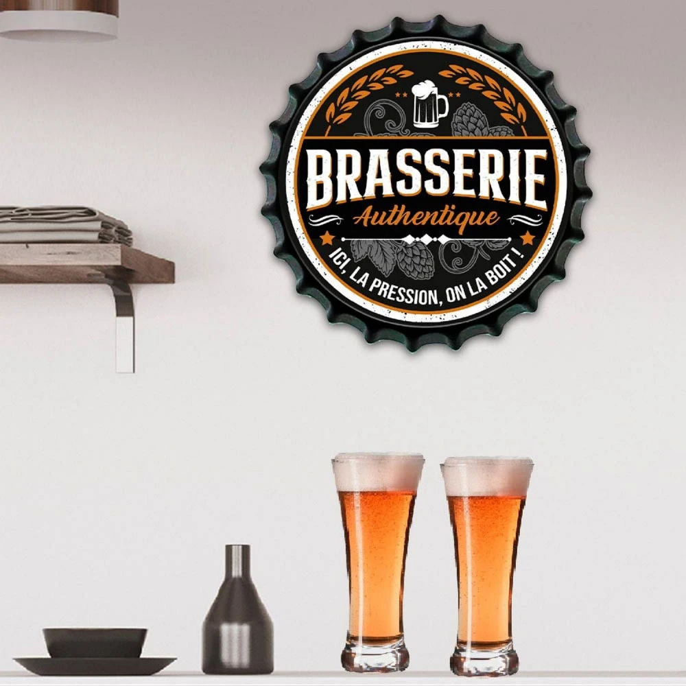 Déco Murale Style Capsule En Métal - Brasserie – Image 2