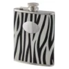 Flasque 180Ml En Inox Gainée Décor Zèbre - 11667