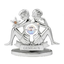 Gémeaux - Signe Du Zodiaque Chromé - Crystocraft