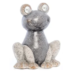Grenouille Lampe De Jardin Solaire - Imitation Pierre