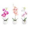 Lot De 3 Fausses Plantes - Orchidées