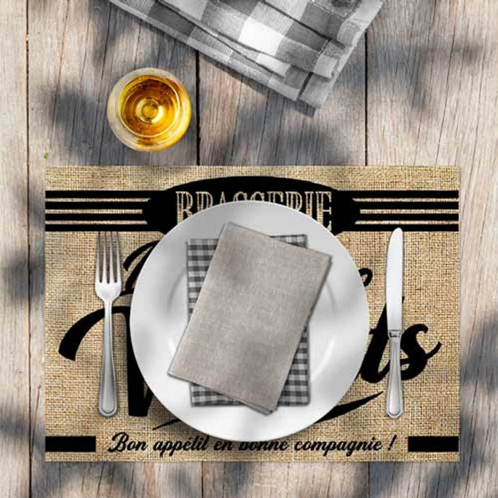 Lot De 6 Sets De Table - Brasserie Les Bons Vivants – Image 2