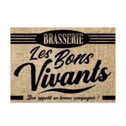 Lot De 6 Sets De Table - Brasserie Les Bons Vivants