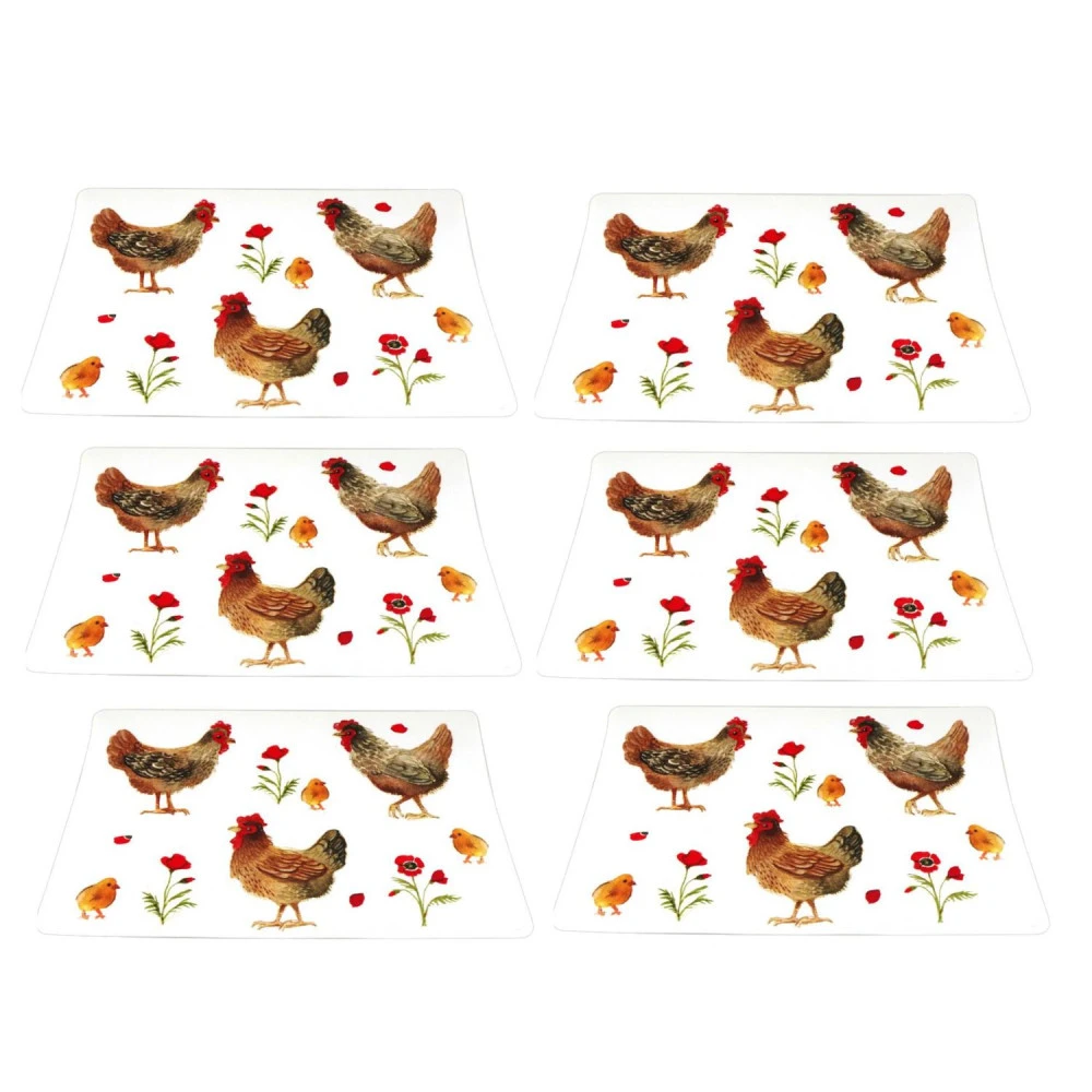 Lot De 6 Sets De Table Poules - Georgette – Image 2